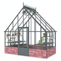 Robinsons Roedean Dwarf Wall Anthracite 11'7" x 6ft8