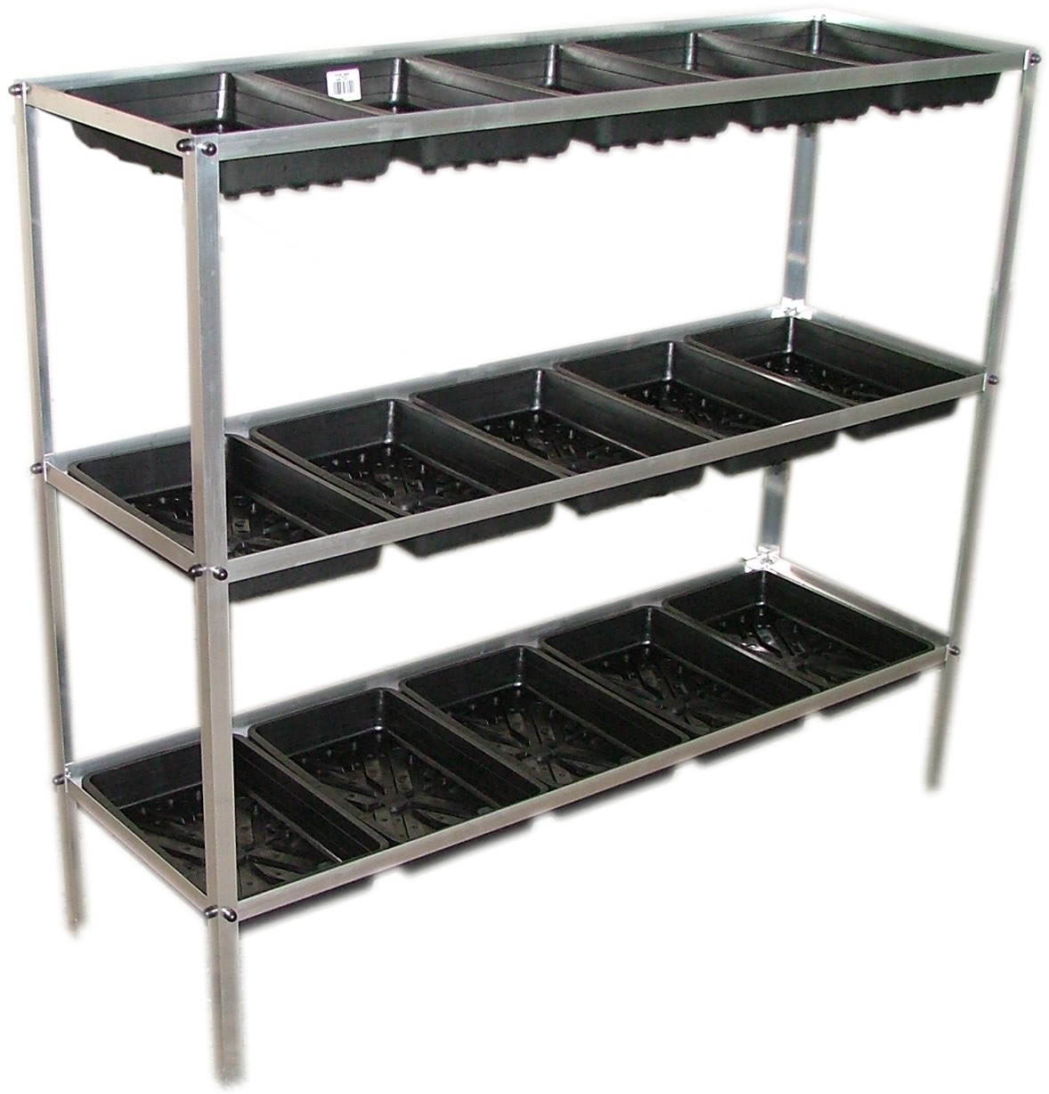 Jumbo Greenhouse Staging/Potting  seed tray frame 3 tier 