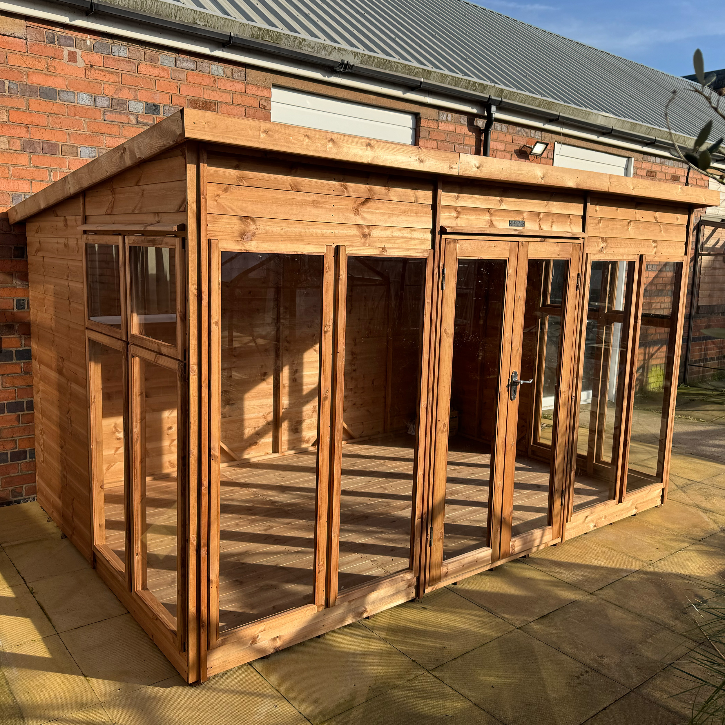 F&F 12ft X 8ft Pent Summer House - Total Sheds