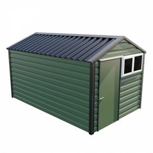 Lifelong Apex Shed 8ft wide x 13ft in Olive Green