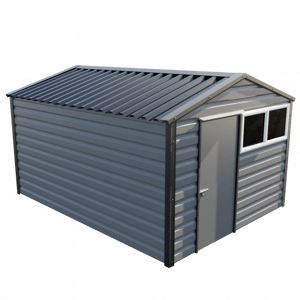 Lifelong Apex Shed 10ft wide x 13ft in Anthracite