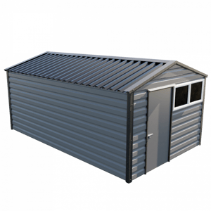 Lifelong Apex Shed 10ft wide x 17ft in Anthracite