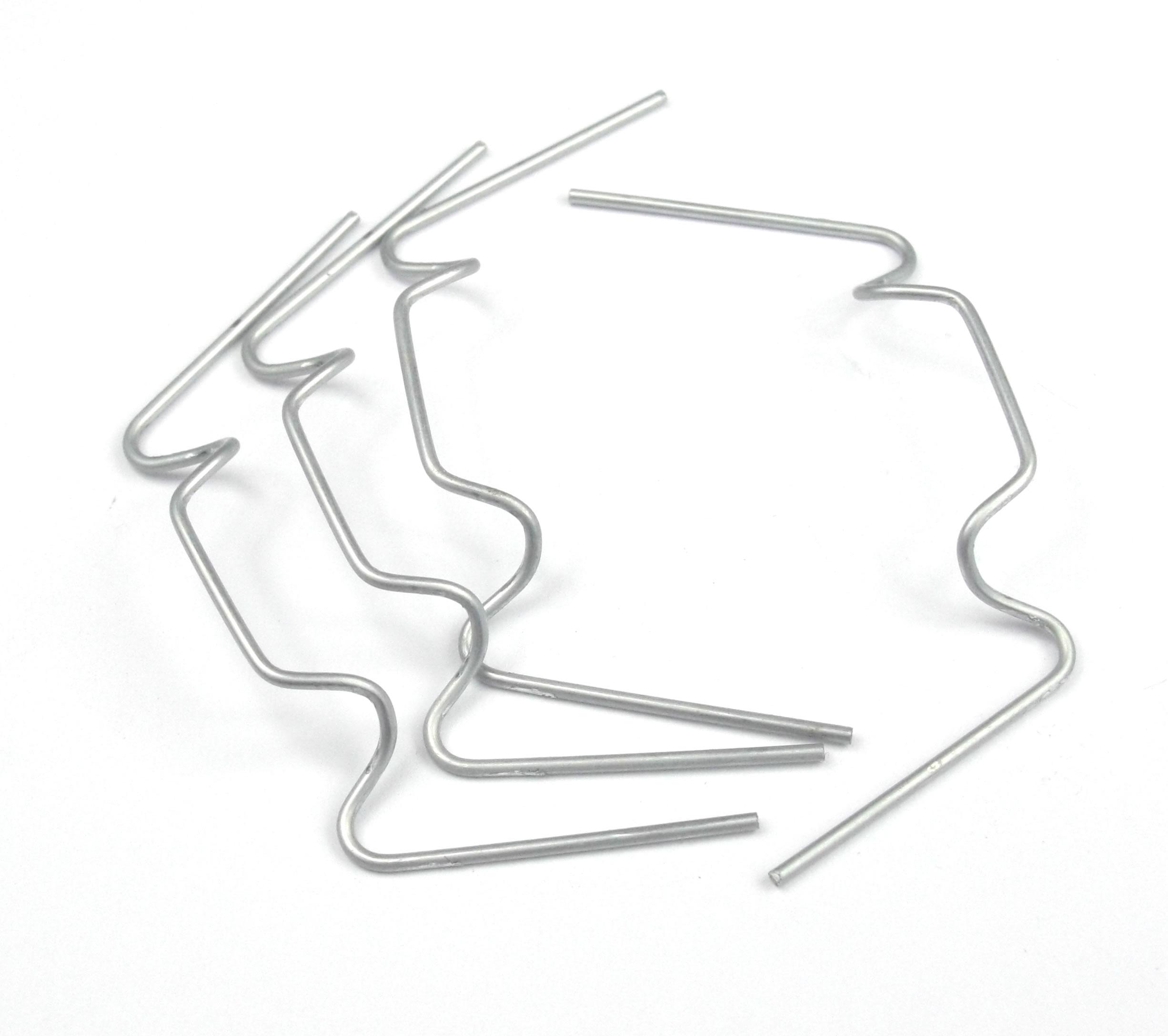 Halls galvanised wire glazing clips pack of 50