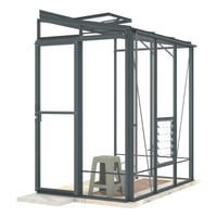Lean-To 4ft5 x 6ft7 Anthracite