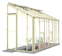 Lean-To 5ft4 x 12ft8 Ivory