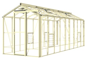 Robinsons Regent Greenhouse 6ft 5in x 18ft 9in Ivory