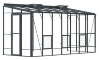Lean-To 6ft5 x 14ft9 Anthracite