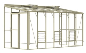 Lean-To 6ft5 x 14ft9 Ivory
