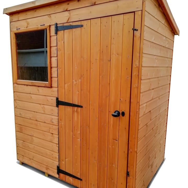 This 6ft x 4ft Bewdley Pent is constructed in Redwood.