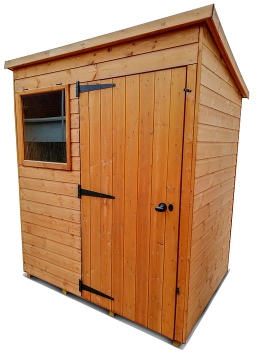 This 6ft x 4ft Bewdley Pent is constructed in Redwood.