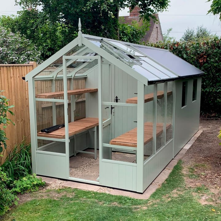 6' x 6' with optional 6ft long combination shed with 2 optional windows in shed section