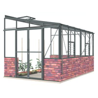 Lean-To 8ft5 x 12ft8 Anthracite **DWARF WALL**