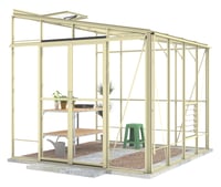 Lean-To 8ft5 x 8ft7 Ivory