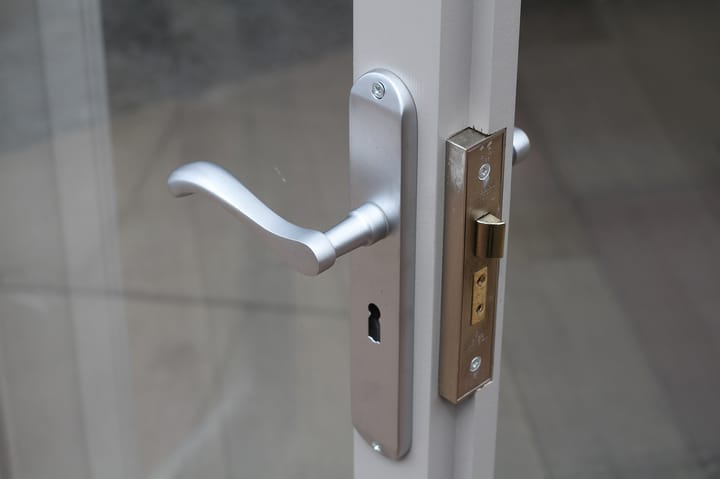 All Malvern Studio's feature chrome ironmongery as standard. This includes door hinges, lockable casement stays, door hooks and door handles (as pictured). For extra security, a five lever mortice lock is also a standard inclusion.