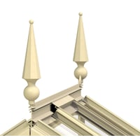 2 x Finials only Ivory