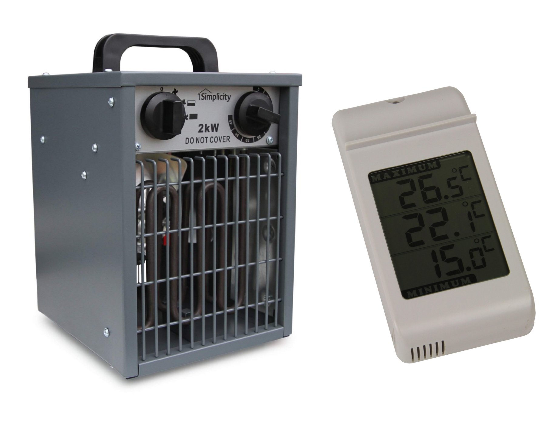 Simplicity Heater 2kW electric greenhouse heater