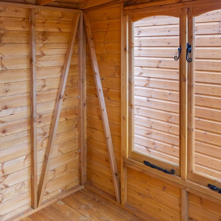 This image shows the standard finish inside a Stretton summerhouse.