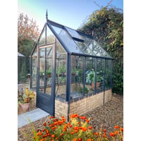 Robinsons Rugby dwarf wall Anthracite 6ft x 8ft