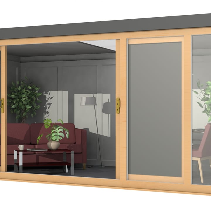 If you want uninterrupted views of your garden, then the Manhattan may well be the ideal garden room for you. The fully glazed front of the building allows plenty of natural light without obscuring the view.