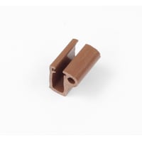 Clip brown plastic 02-2495