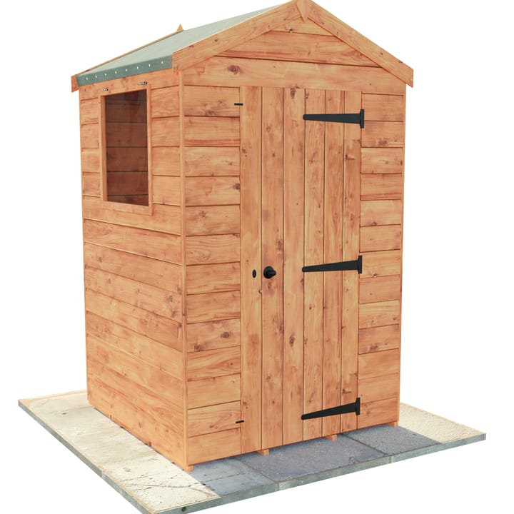 This Bewdley Apex is constructed in Redwood. At 4ft x 4ft, this is the smallest Bewdley Apex size you can opt for.