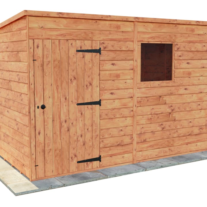 This 10ft x 6ft Bewdley Pent is constructed in Redwood.