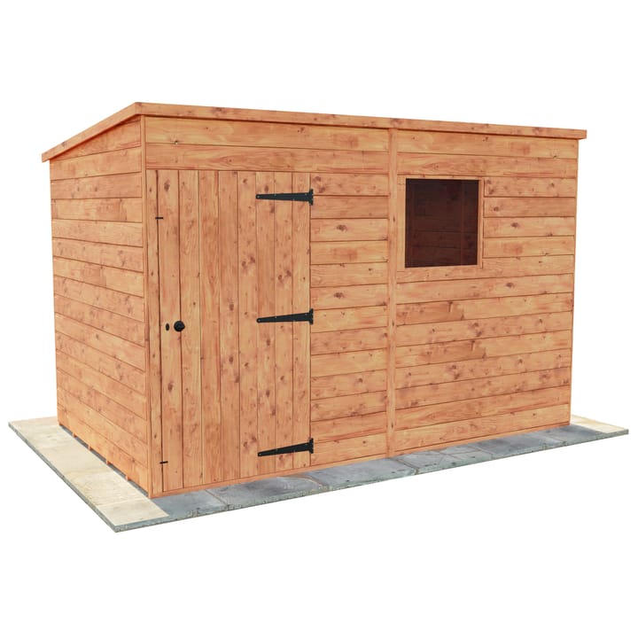 This 10ft x 6ft Bewdley Pent is constructed in Redwood.