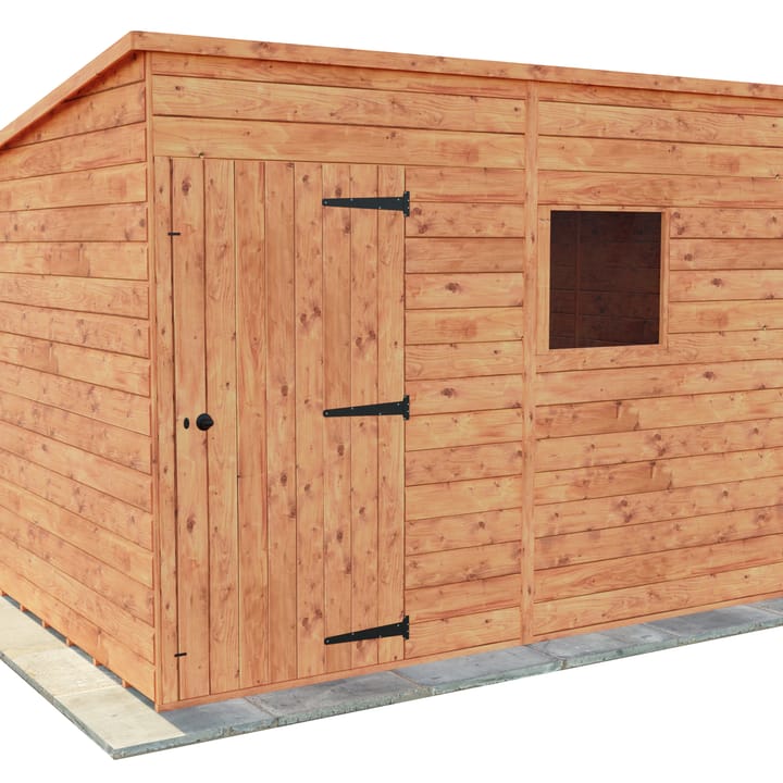 This 10ft x 8ft Bewdley Pent is constructed in Redwood.