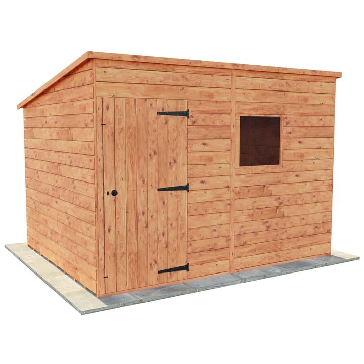 This 10ft x 8ft Bewdley Pent is constructed in Redwood.