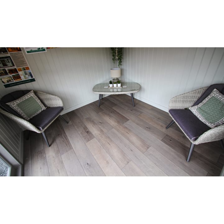 All Malvern Studio's include a solid timber floor as standard. For the complete finish and to complement the lining options available, you can choose to add deluxe laminate floor to your garden room in a choice of 10 styles.