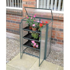 Polycarbonate Mini Old Cottage Greenhouse Green