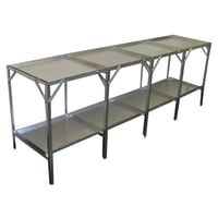 Removable 22" wide tray 2 Tier 11'4"