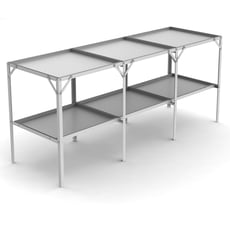 Removable 22" wide tray 2 Tier 5'8"