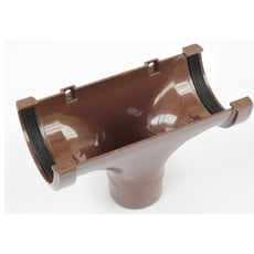 Running outlet Brown for 3" gutters to 2" Downpipe 02-2520A