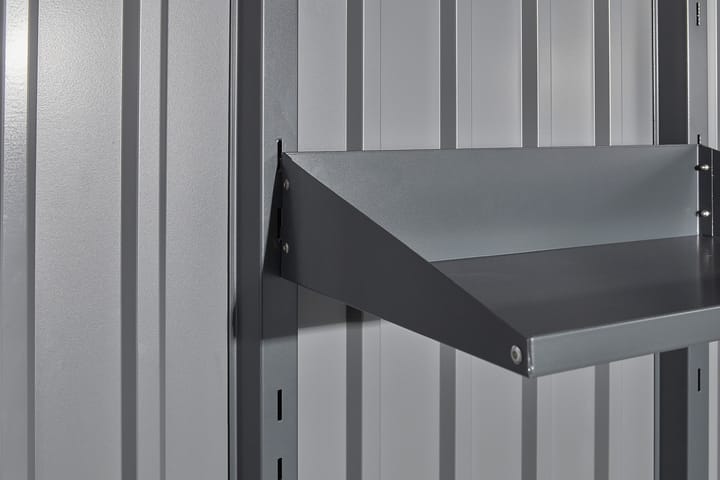 Easy access shelving, provides much needed storage and is included in all Weston sheds.